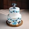 Two Tier Pastel Elephant Fondant Cake