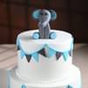 Two Tier Pastel Elephant Fondant Cake