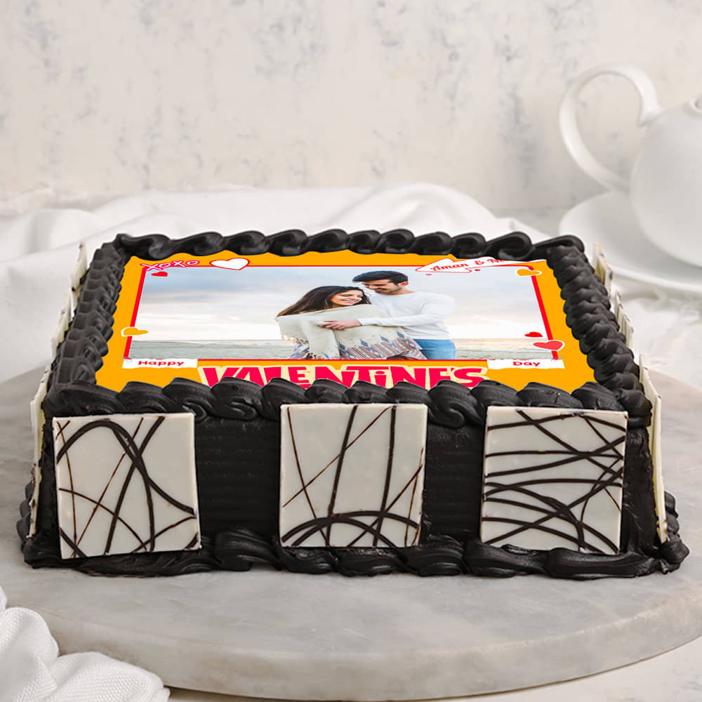 Valentines Day Love Photo Cake Valentines Day Love Photo Cake