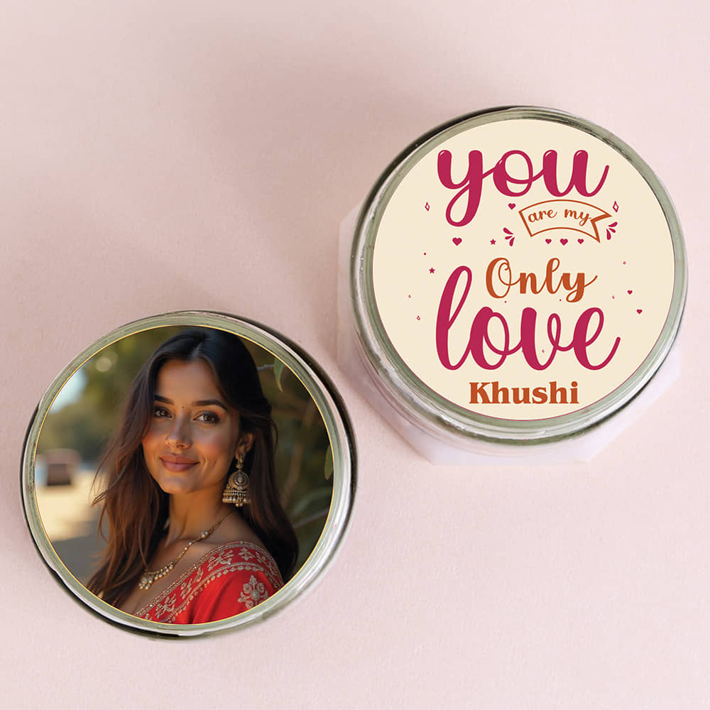 Valentines Red Velvet Photo Jar Cakes