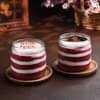 Valentines Red Velvet Photo Jar Cakes