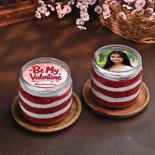 Valentines Special Red Velvet Jar Cakes