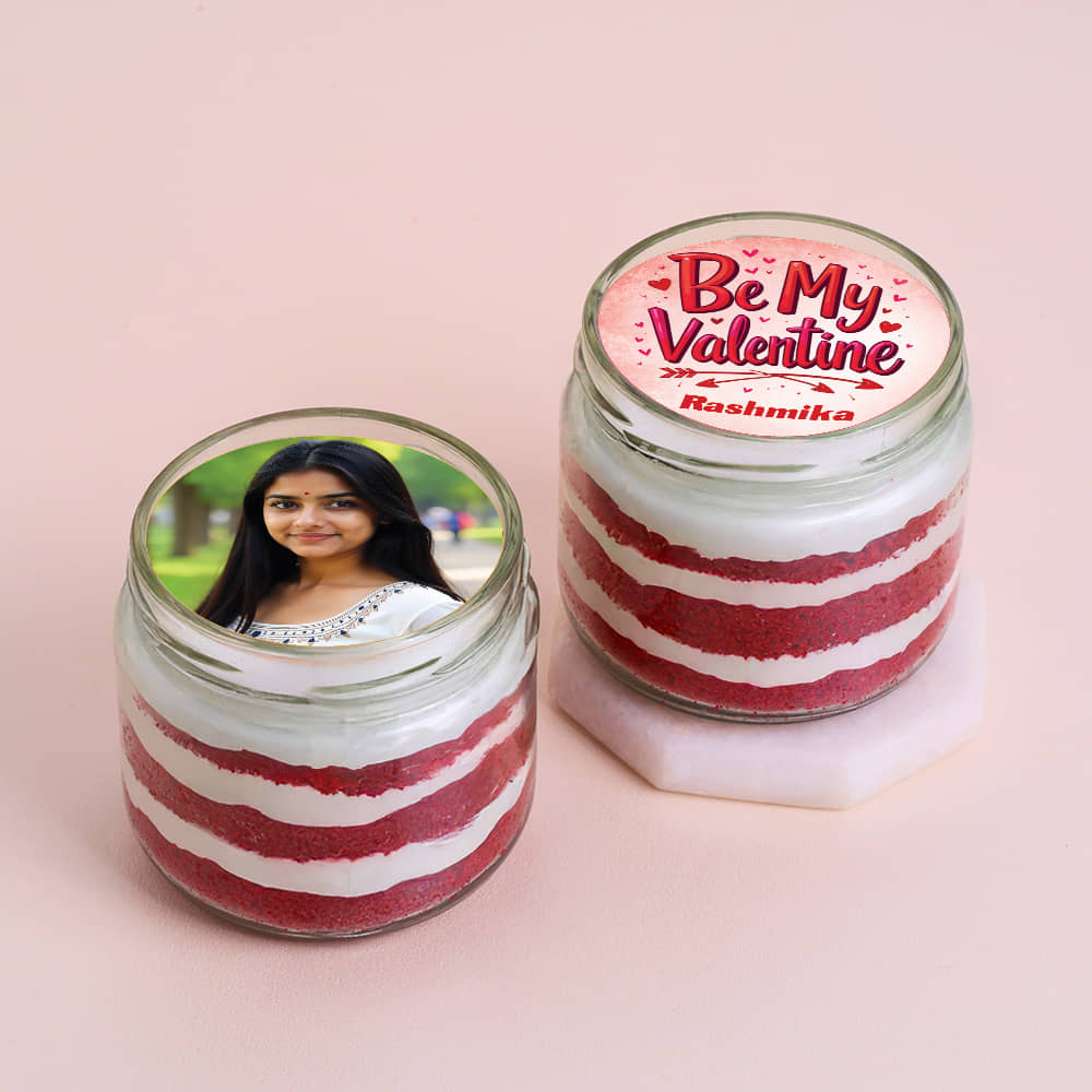 Valentines Special Red Velvet Jar Cakes