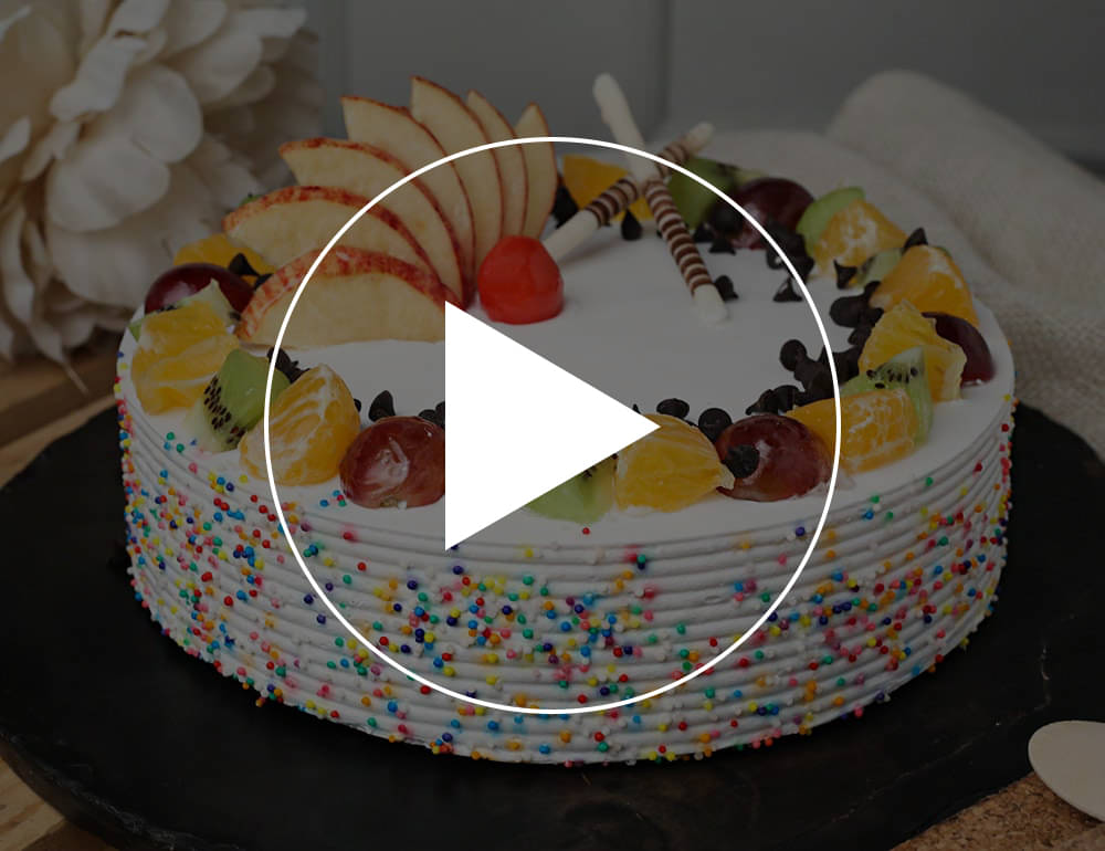 Fruits & Sprinkles Vanilla Cake