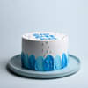 Vanilla Sprinkle Blue Boss Day Cake