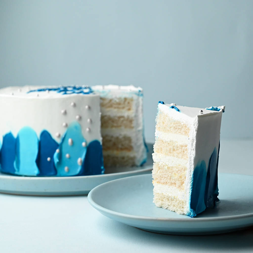 Vanilla Sprinkle Dads Day Cake