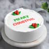 Rounf Vanilla Cake for Christmas 2023
