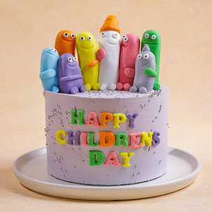 Vibrant Childrens Day Cake