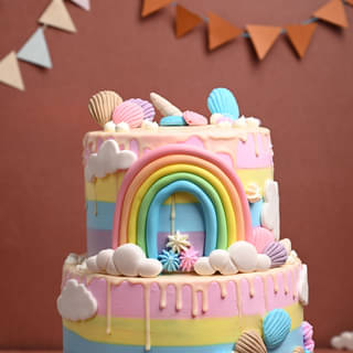 Vibrant Unicorn Party Cake Online