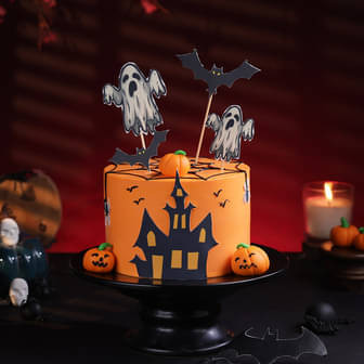 Web Of Horrors Halloween Theme Cake