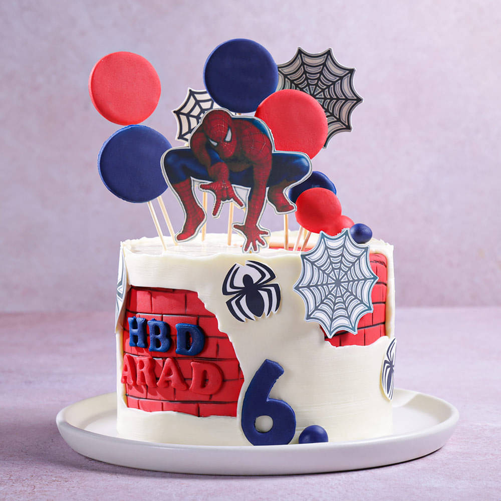 Web Slinger Spiderman Theme Cake Web Slinger Spiderman Theme Cake