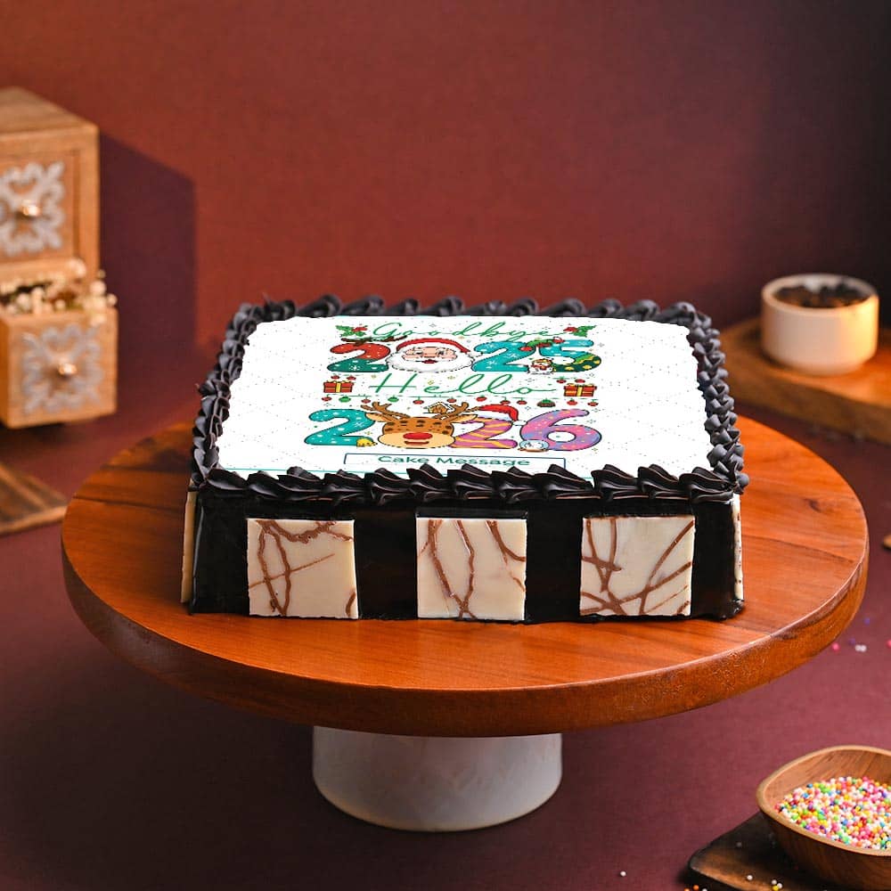 Welcoming New Year Theme Cake