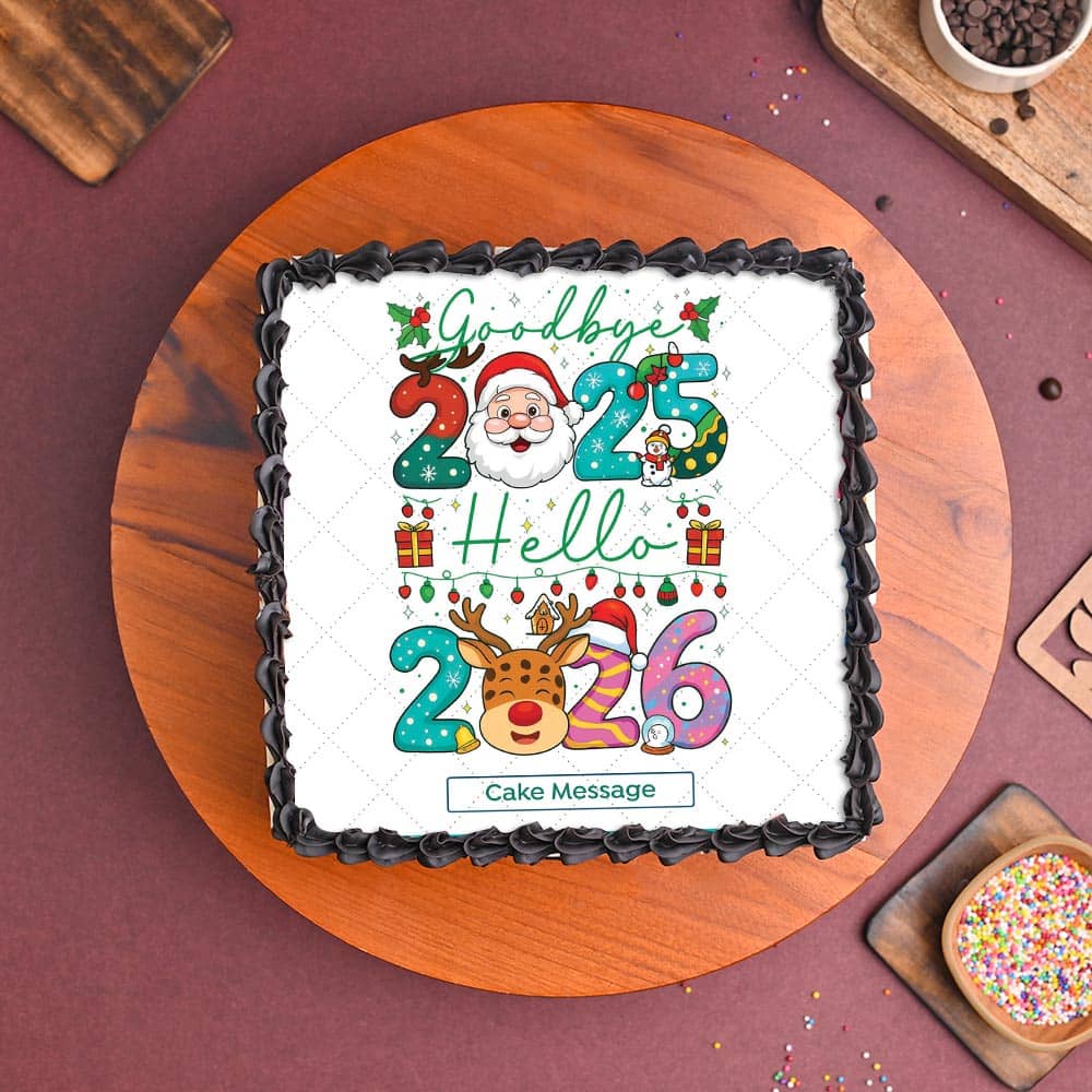 Welcoming New Year Theme Cake