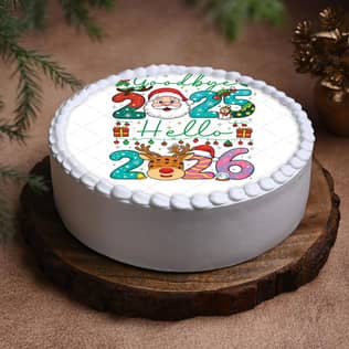 Welcoming New Year Theme Cake