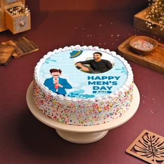 Mens Day Photo Cake Online