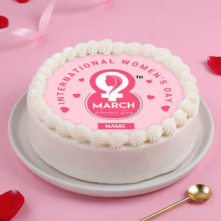 Womens Day Photo Cake