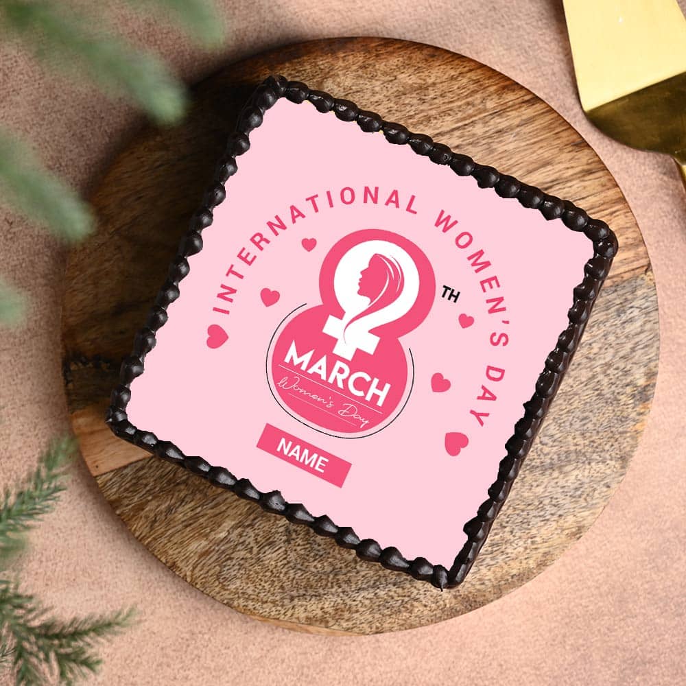 Womens Day Photo Cake