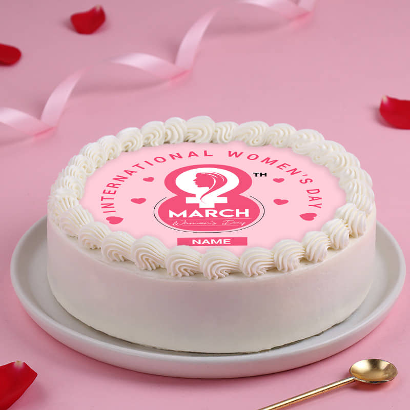 Womens Day Photo Cake
