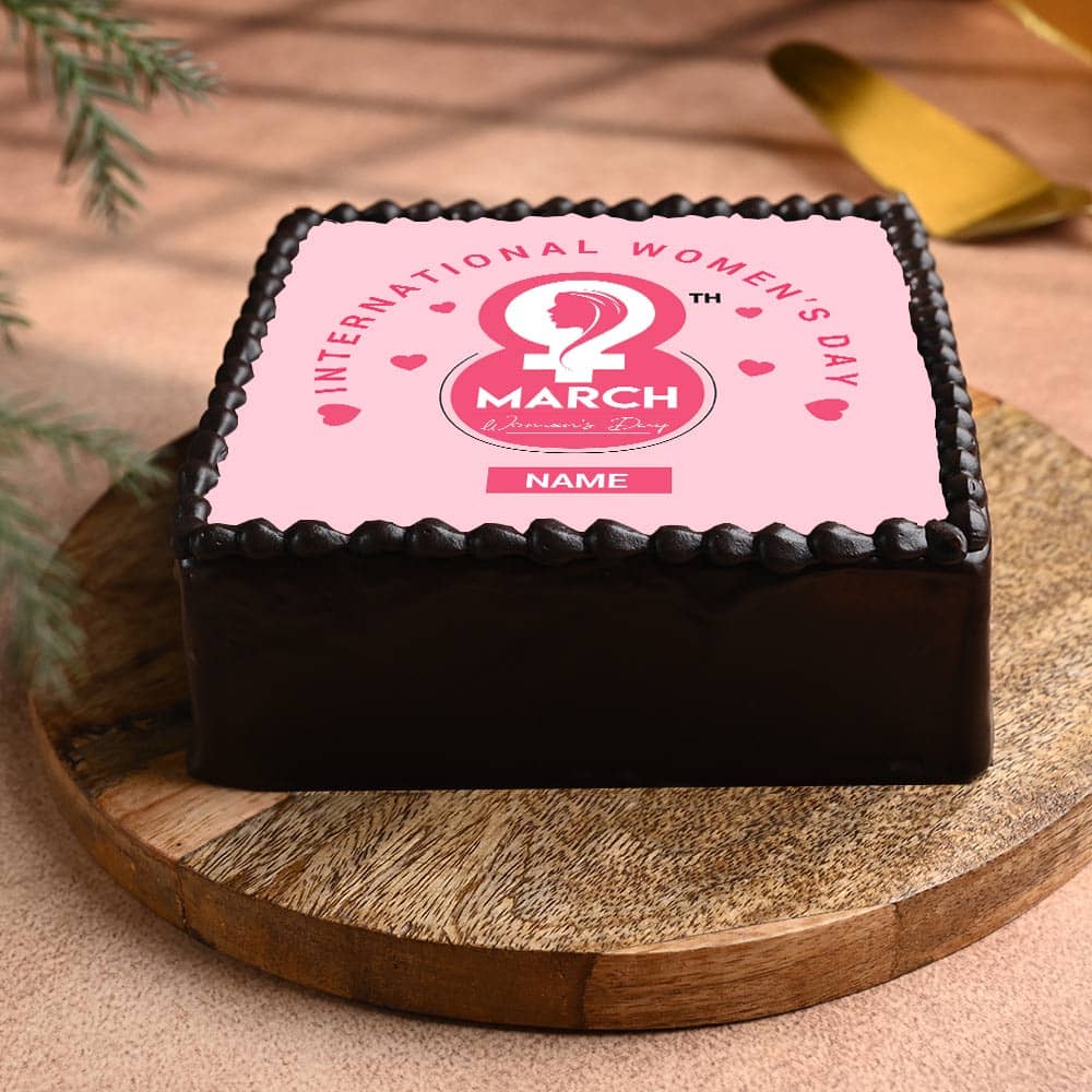 Womens Day Photo Cake