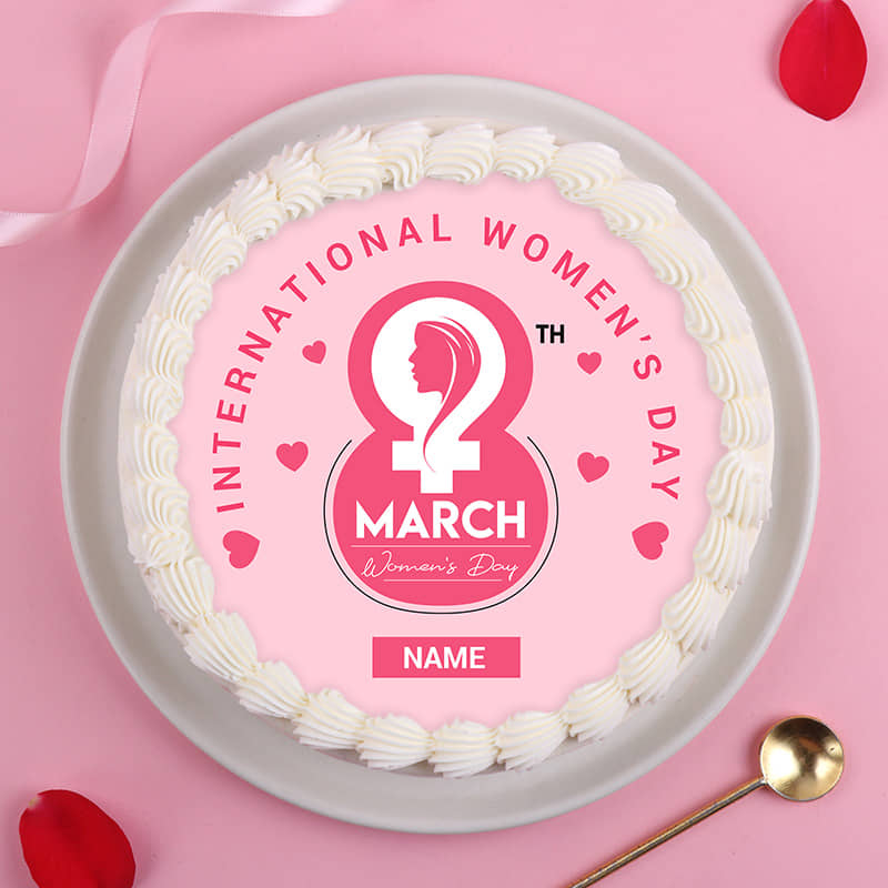 Womens Day Photo Cake