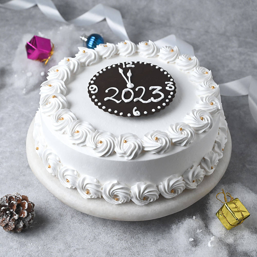 New Year Ribbon Cake - Design 2 – Divine
