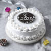 White O Clock New Year Cake