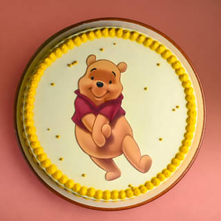 Front View of Winnie The Pooh Cake