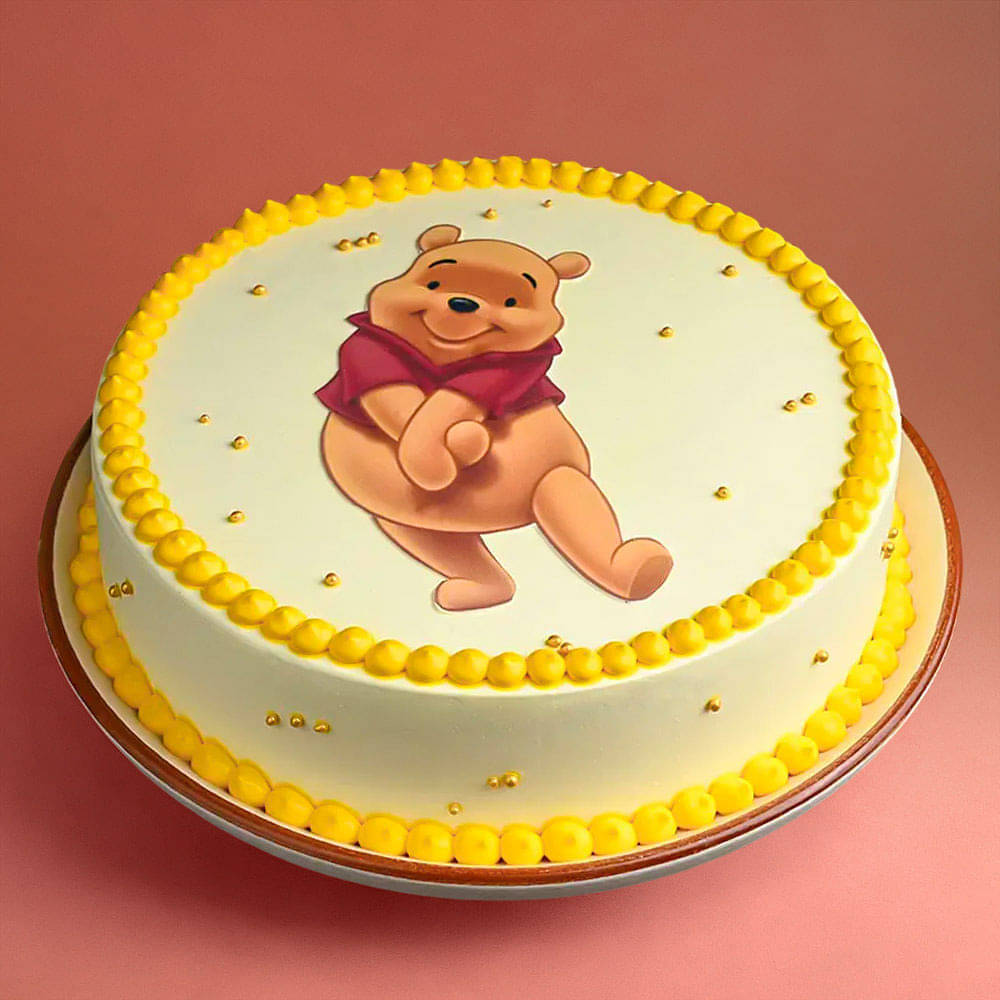 Side View of Winnie The Pooh Cake