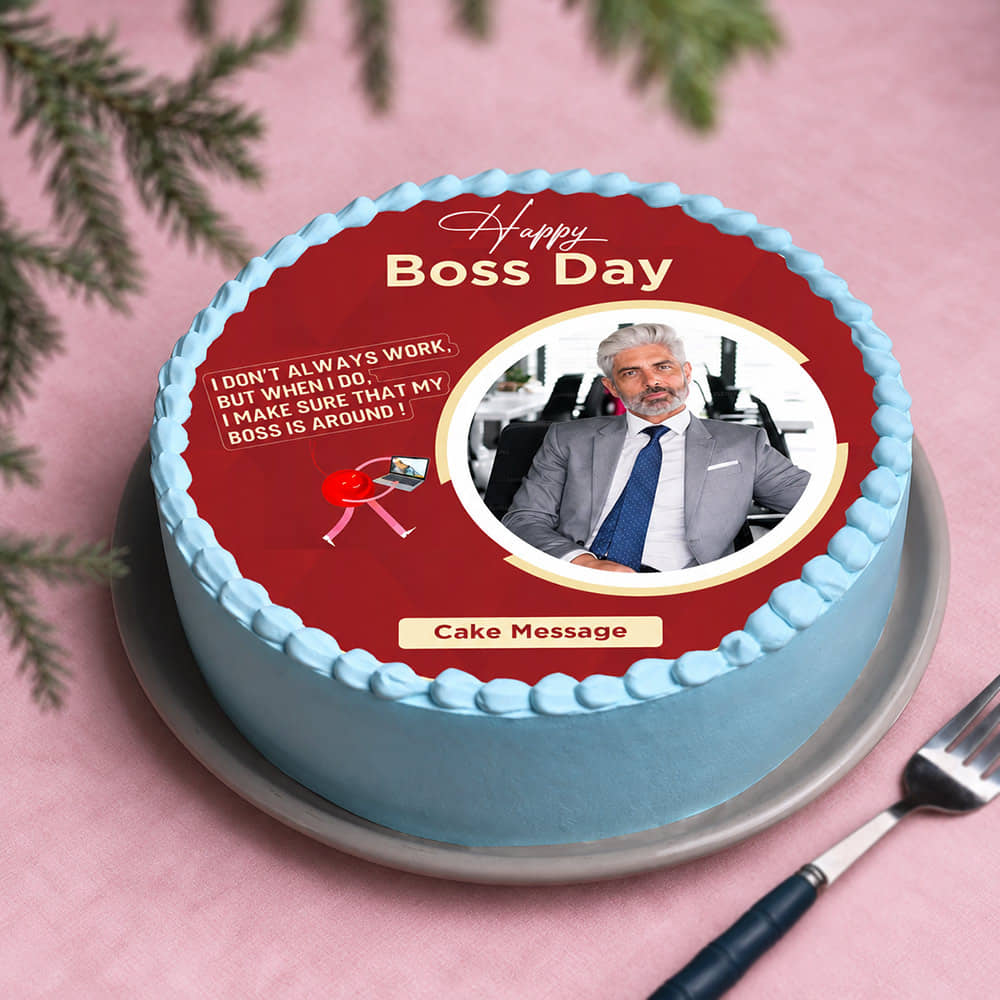 Witty Boss Day Cake