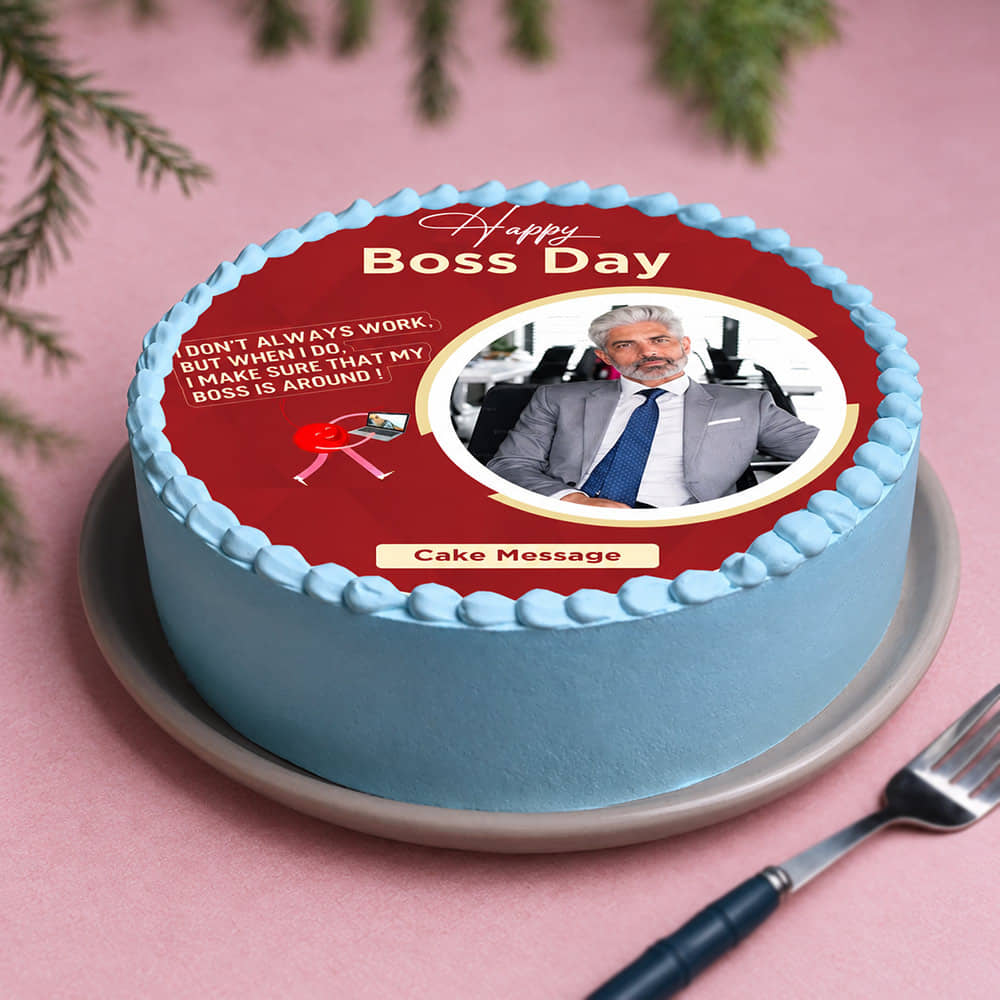 Witty Boss Day Cake