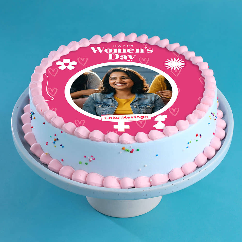 Womens Day Photo Cake