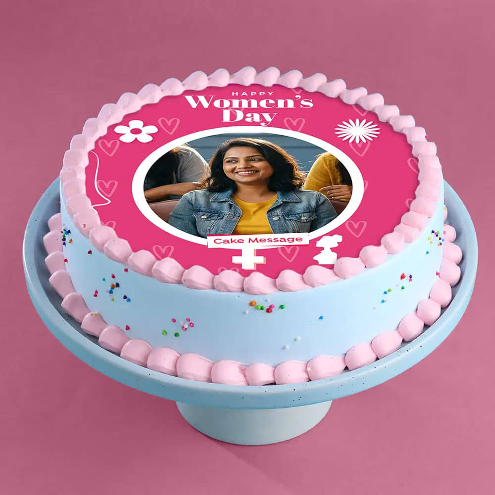 Womens Day Photo Cake