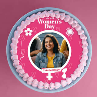 Womens Day Photo Cake