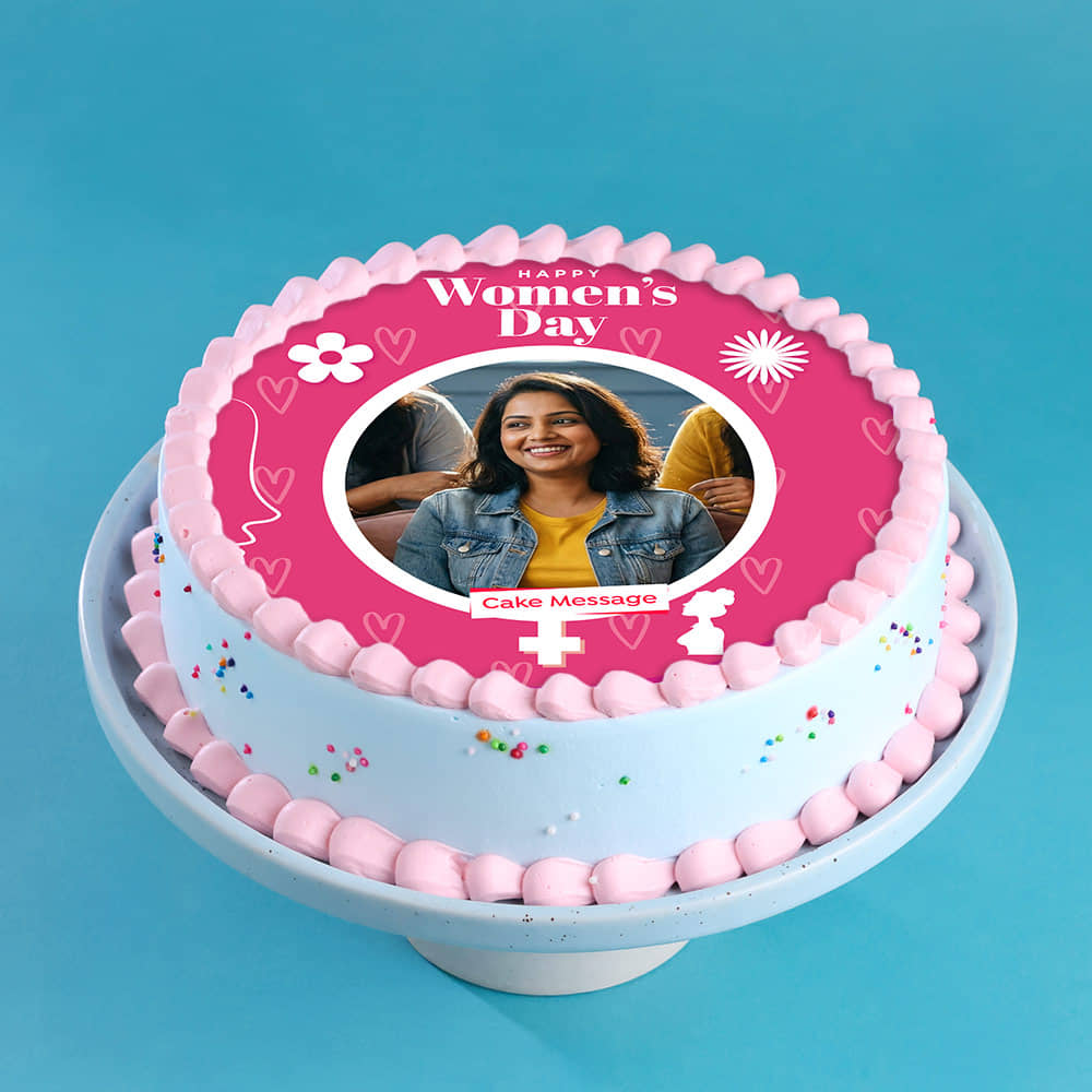Womens Day Photo Cake