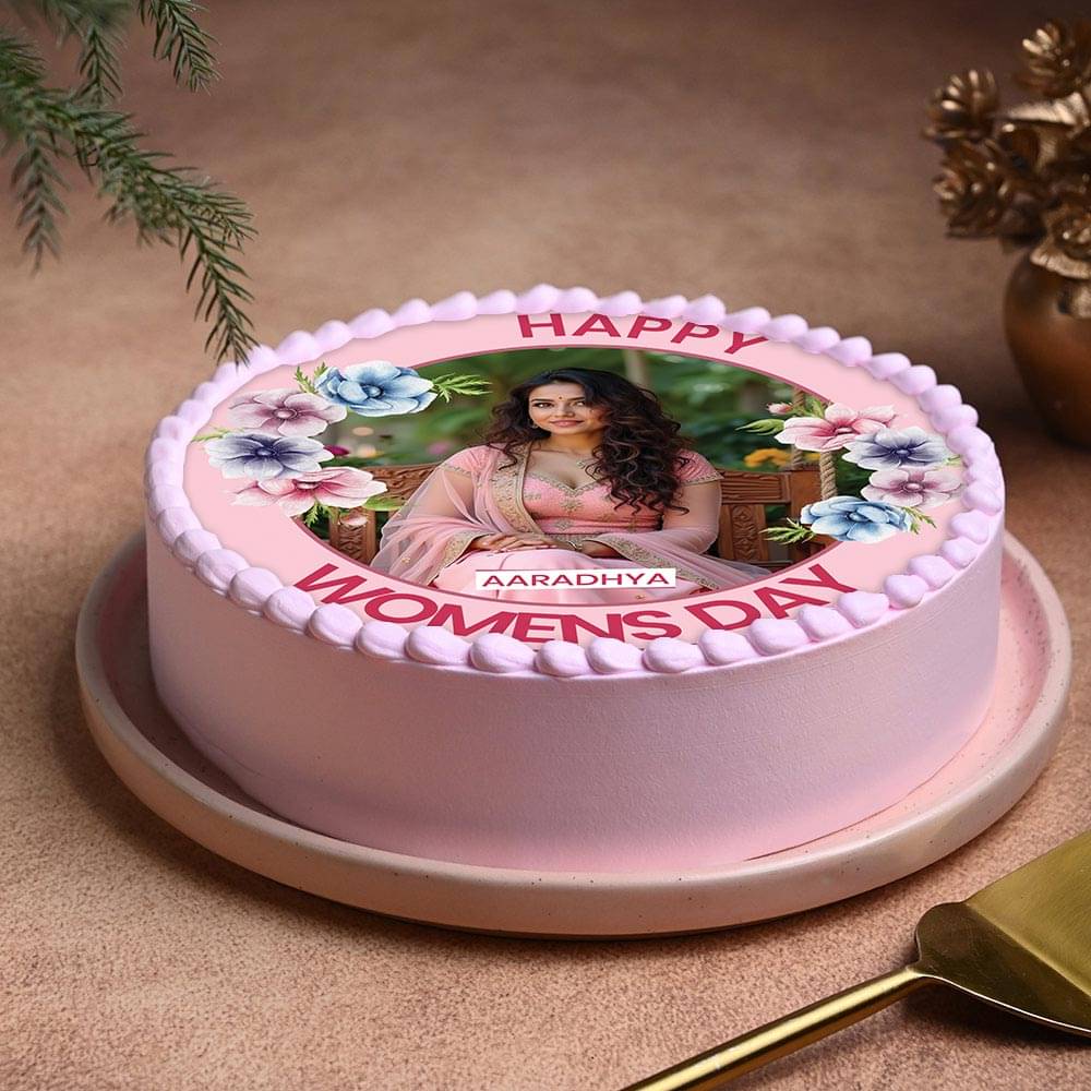 Womens Day Photo Cake