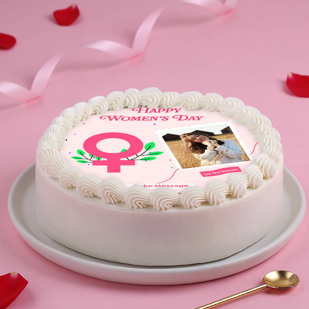 Womens Day Special Photo Cake
