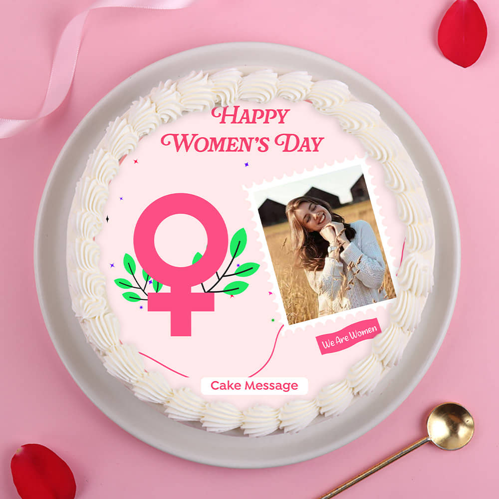 Womens Day Special Photo Cake