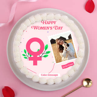 Womens Day Special Photo Cake