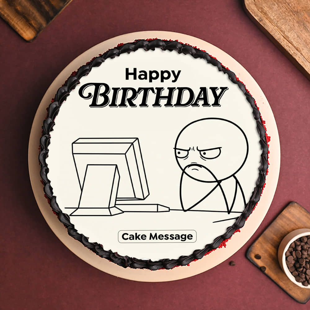Workaholic Roast Birthday Cake
