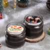 Xmas Photo Choco Jar Cake Online