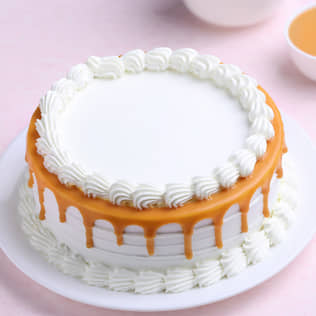 Yellow Glaze Vanilla Cake