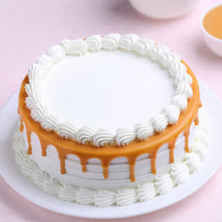 Yellow Glaze Vanilla Cake