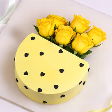 Yellow Rose Bouquet Cake Yellow Rose Bouquet Cake