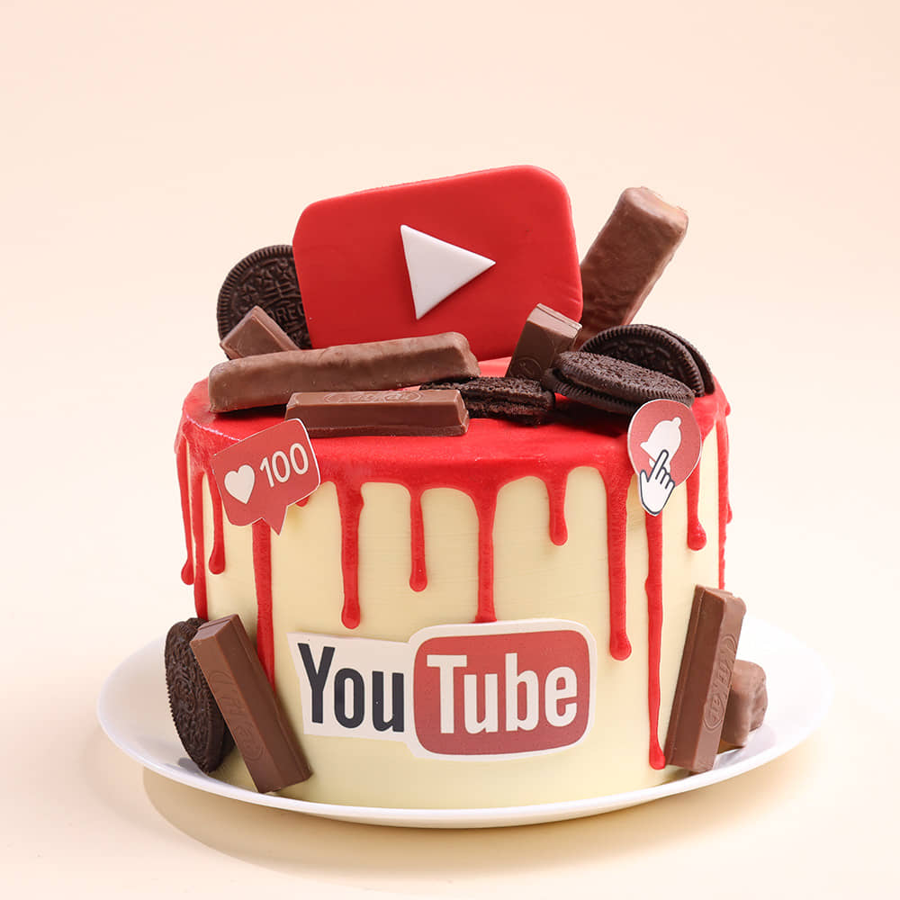 YouTube Drip Cake