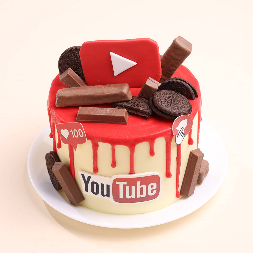 YouTube Drip Cake