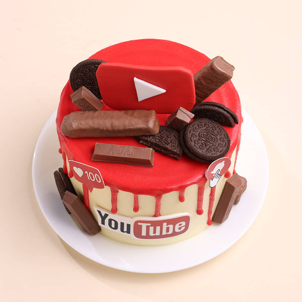 YouTube Drip Cake