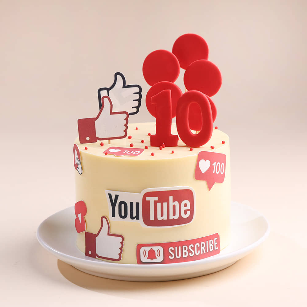 YouTube Milestone Cake