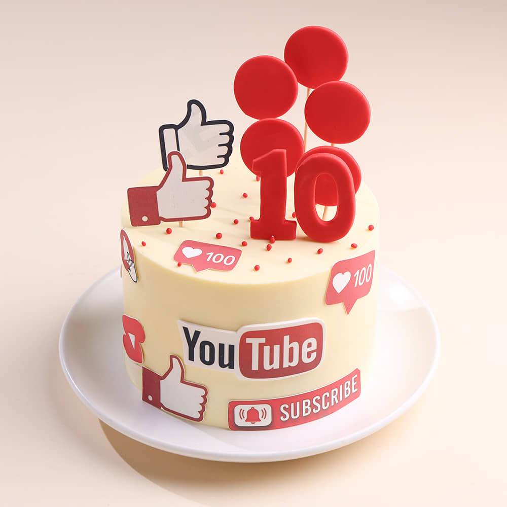 YouTube Milestone Cake
