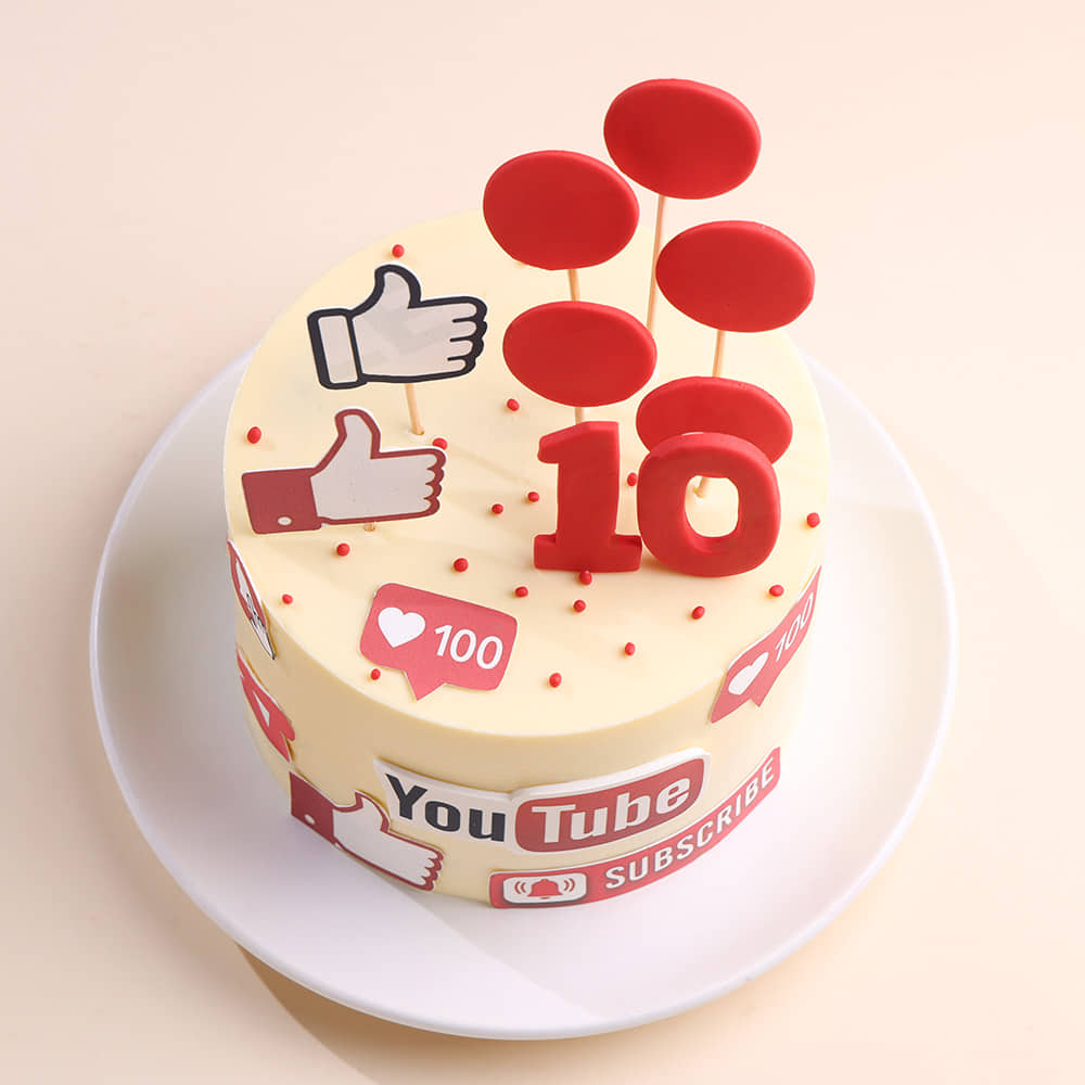 YouTube Milestone Cake