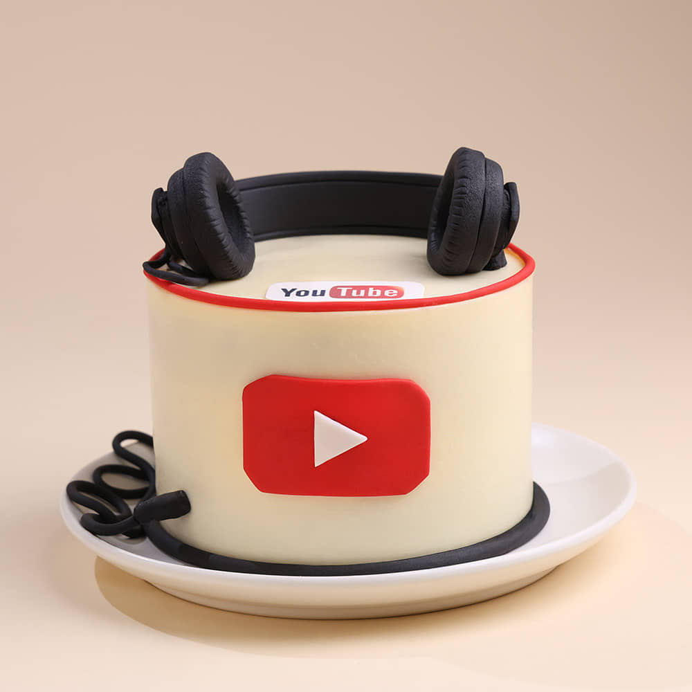 Youtube N Headset Cake
